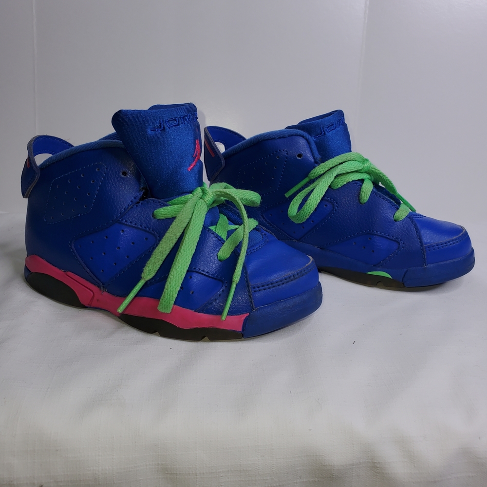 Kids Blue and Green Sneakers